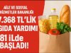 Dar Gelirlilere Büyük Müjde: Aile ve Sosyal Hizmetler Bakanlığı 81 İl İçin 7.368 TL Gıda Yardımı Başlattı!